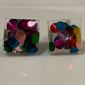 CELEBRATION!! Square Stud Earrings (HELP ME SURVIVE GRAD SCHOOL!!)
